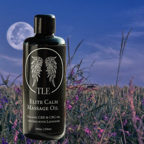 Elite calm CBD massage Oil Infused with Lavender 100% Natural